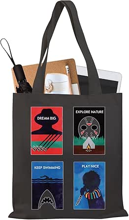 LEVLO Sadistic Thriller Tote Bag Horror Movie Fans San Marino