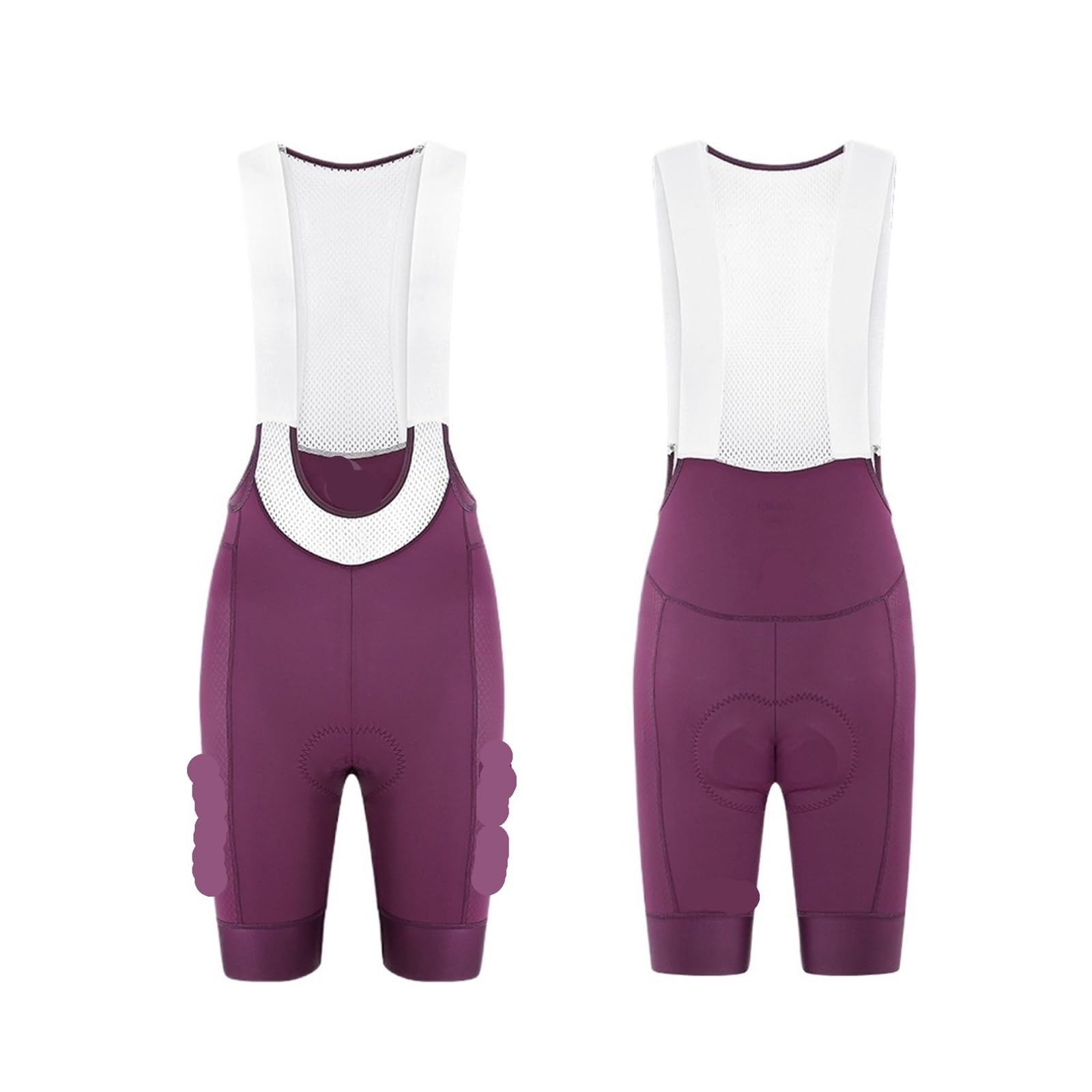 Pantaloncini con Bretelle da Ciclismo, Pantaloncini, Pantaloni Traspiranti a Vita Alta, Abbigliamento Tasche