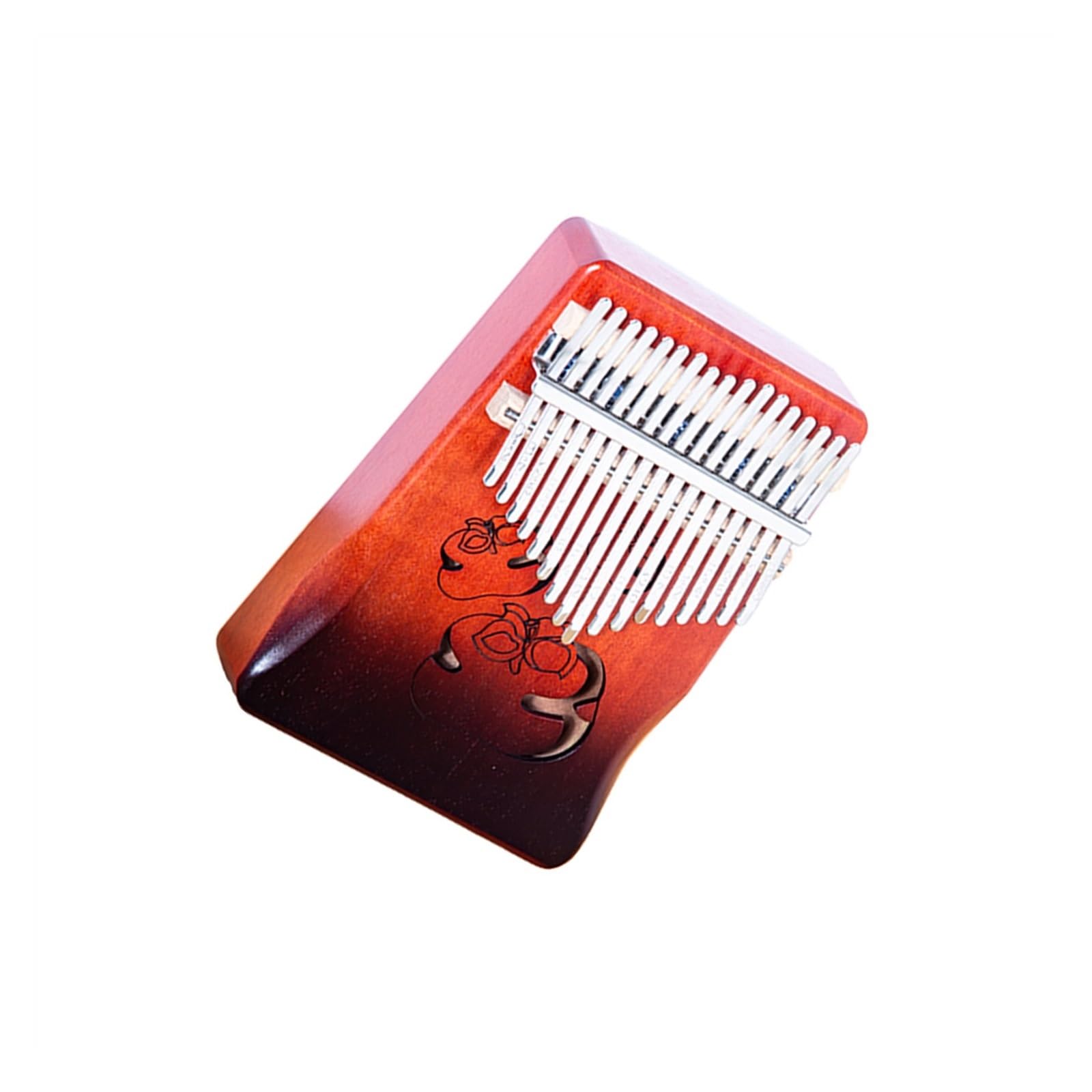 Kalimba Retro czarne pianino palcowe 17-tonowe drewniane pudełko kalimba