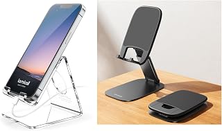 Lamicall Acrylic Phone Stand & Ultra-Thin Cell Phone Stand