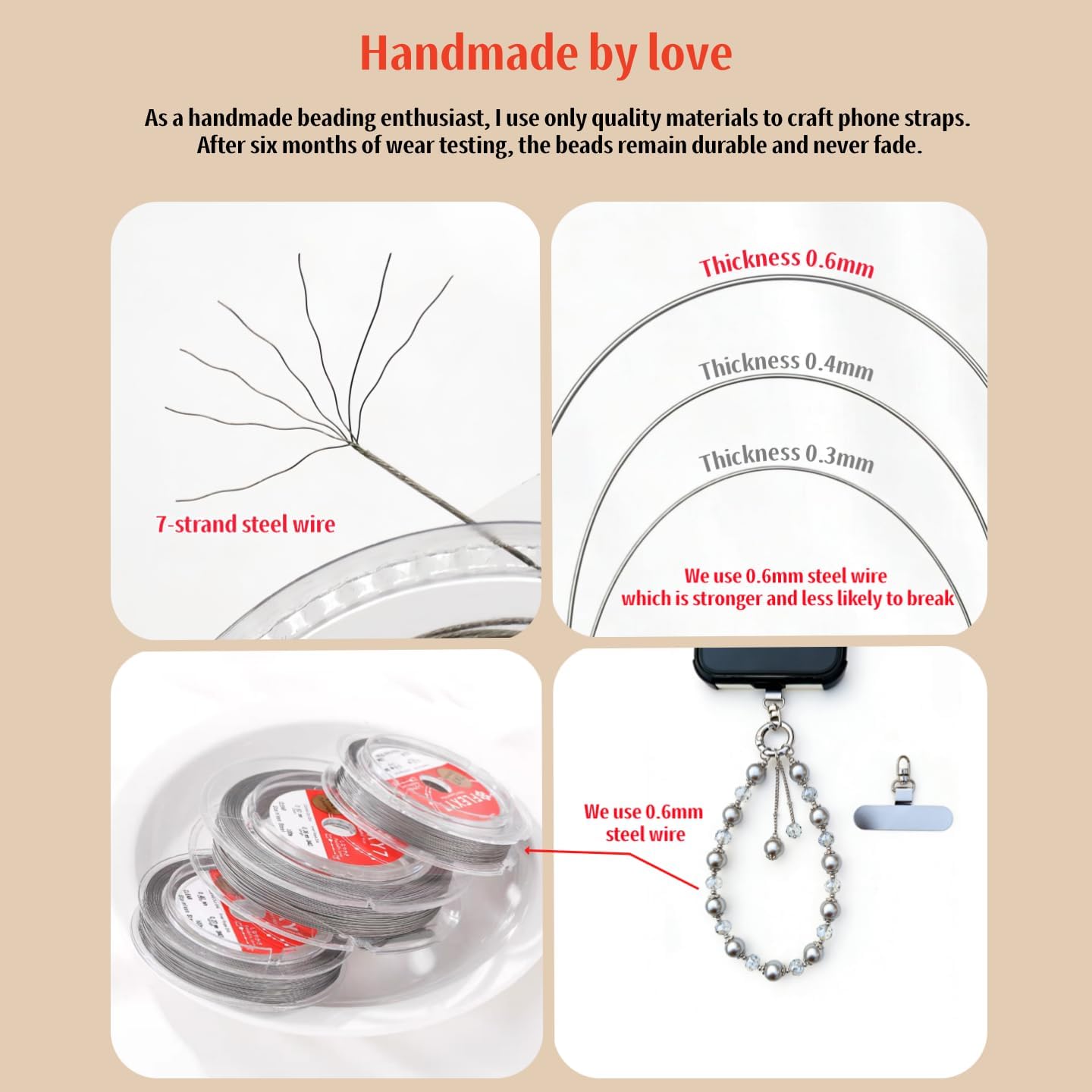Beaded Phone Charm Wrist Strap Women Girls Camera Lanyard KeyChain Wristlet | Detachable Hands Free Anti-Theft Pearl Beaded Phone Charm Universal Fit iPhone 16 17 Pro Max Samsung Galaxy