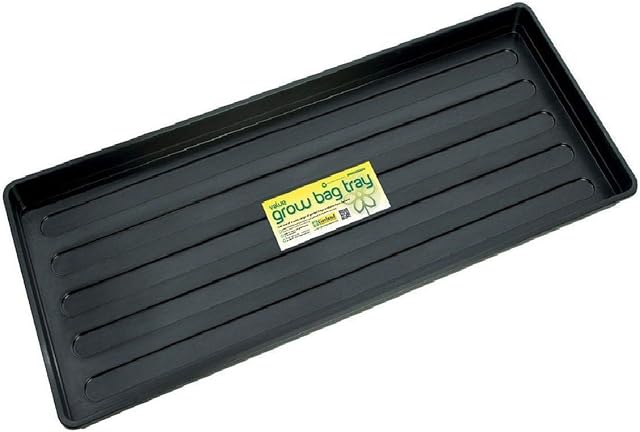 G182B Garland Value Growbag Tray Black Garden Plant Tray 100cm x 40cm x 4cm