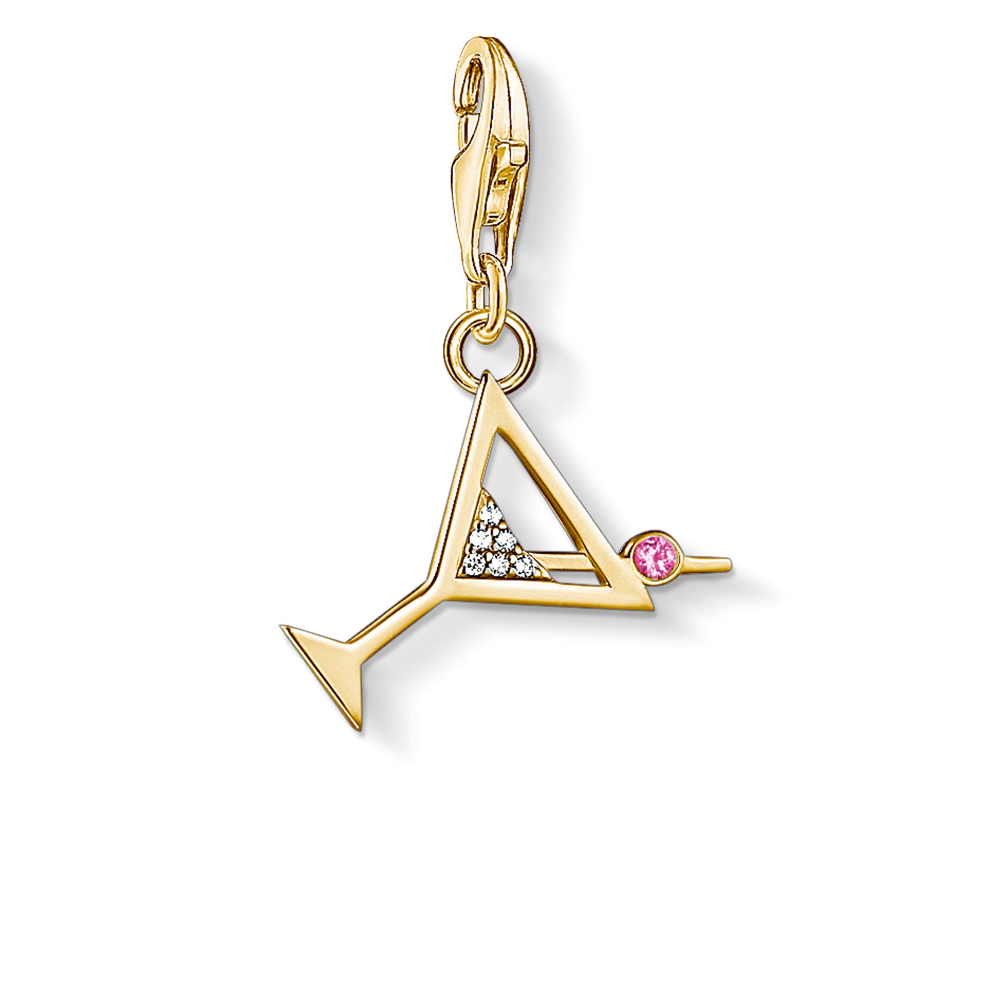 Thomas Sabo Charm pendant 925 Sterling Silver; 18k Yellow Gold Plating