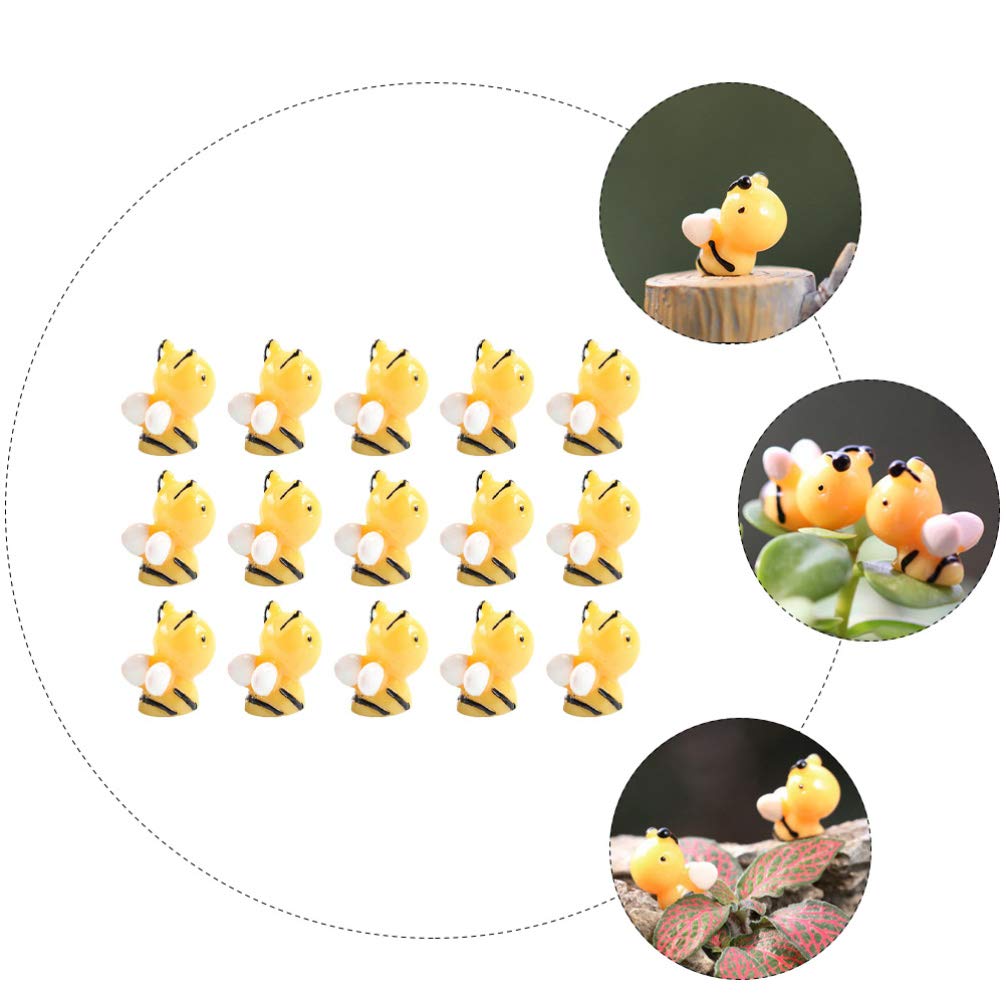 Amazon.co.jp: HEMOTON 15個ミニチュア蜂置物ミニ蜂フィギュア