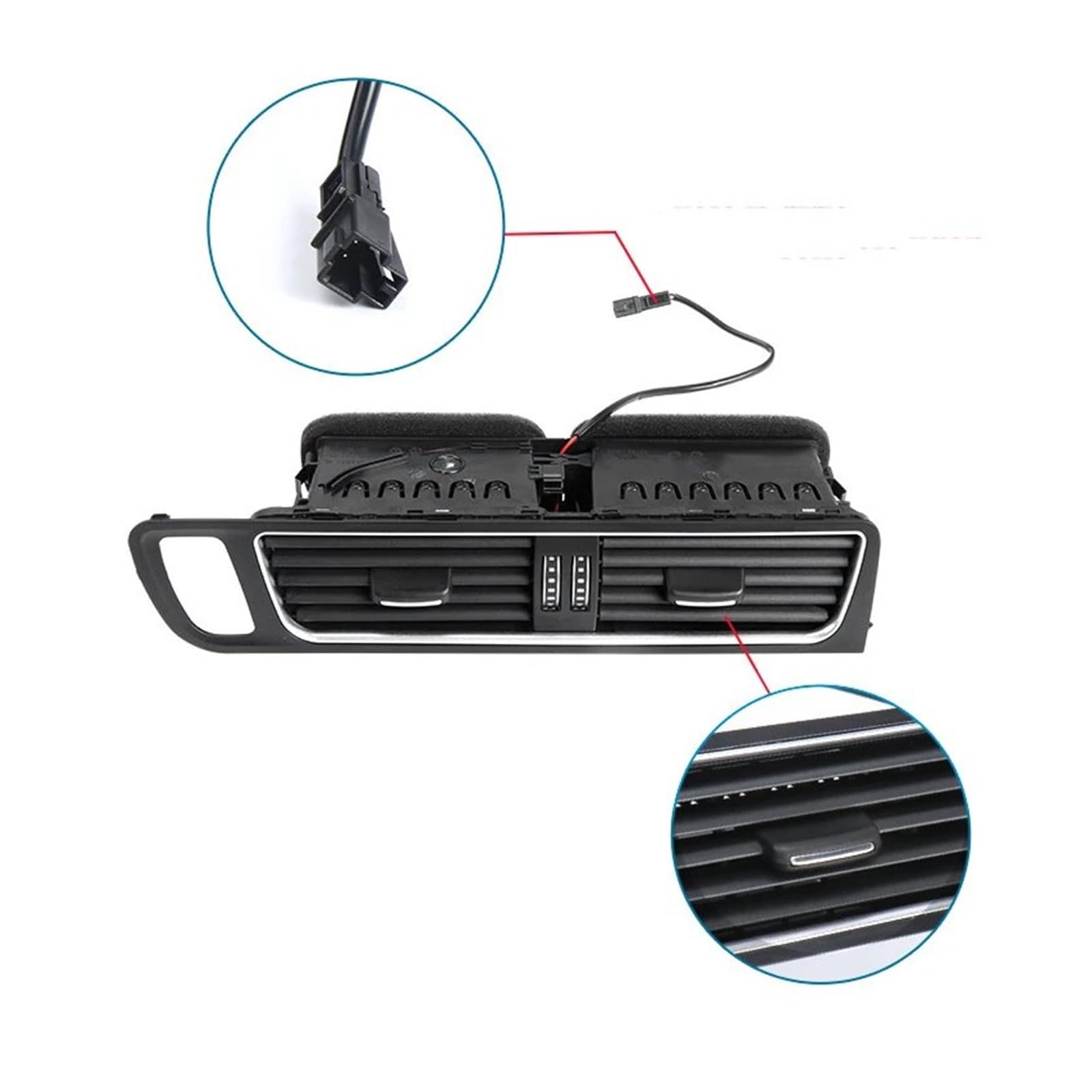 Bocchetta Aria Condizionata Per Q5 2009 2010 2011 2012 2013 2014 2015-2018 Aria Condizionata Vent Telaio Auto Cruscotto Sinistra Destra AC Air Vent Grill Parti Ricambio Auto Presa D'Aria(-middle)