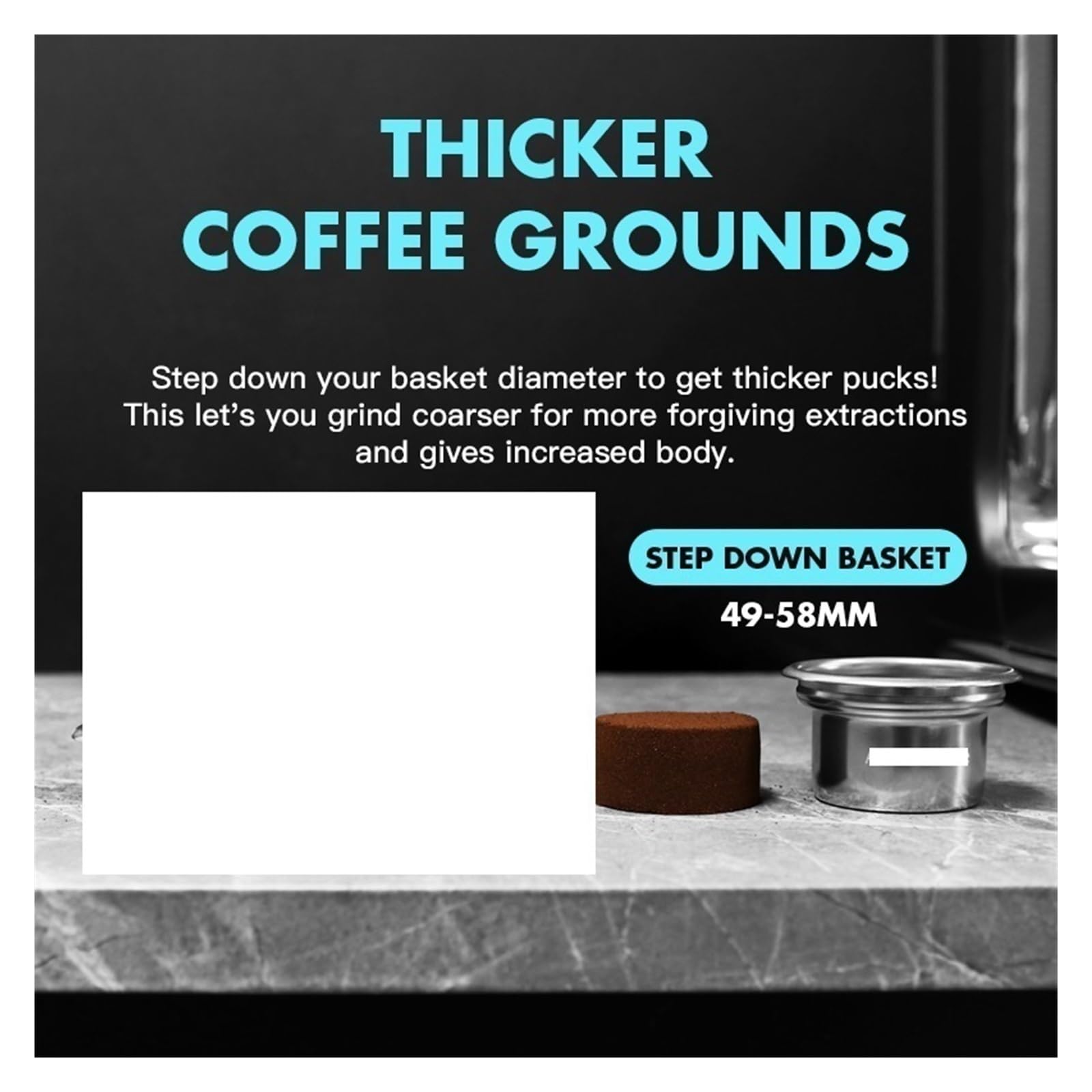 Kit De Cesta De Filtro Reductor De 58 Mm A 49 Mm Tamper De Pantalla, Compatible Con AliKisscafe, For Portafiltro Sin Fondo Accesorios For Espresso Herramientas De Barista(49mm Tamper HGB)