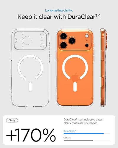 Vista 466 de Spigen Funda para iPhone 15 Pro, ultra híbrida MagFit [antiamarilleo] [compatible con Magsafe] - Fibra de carbono