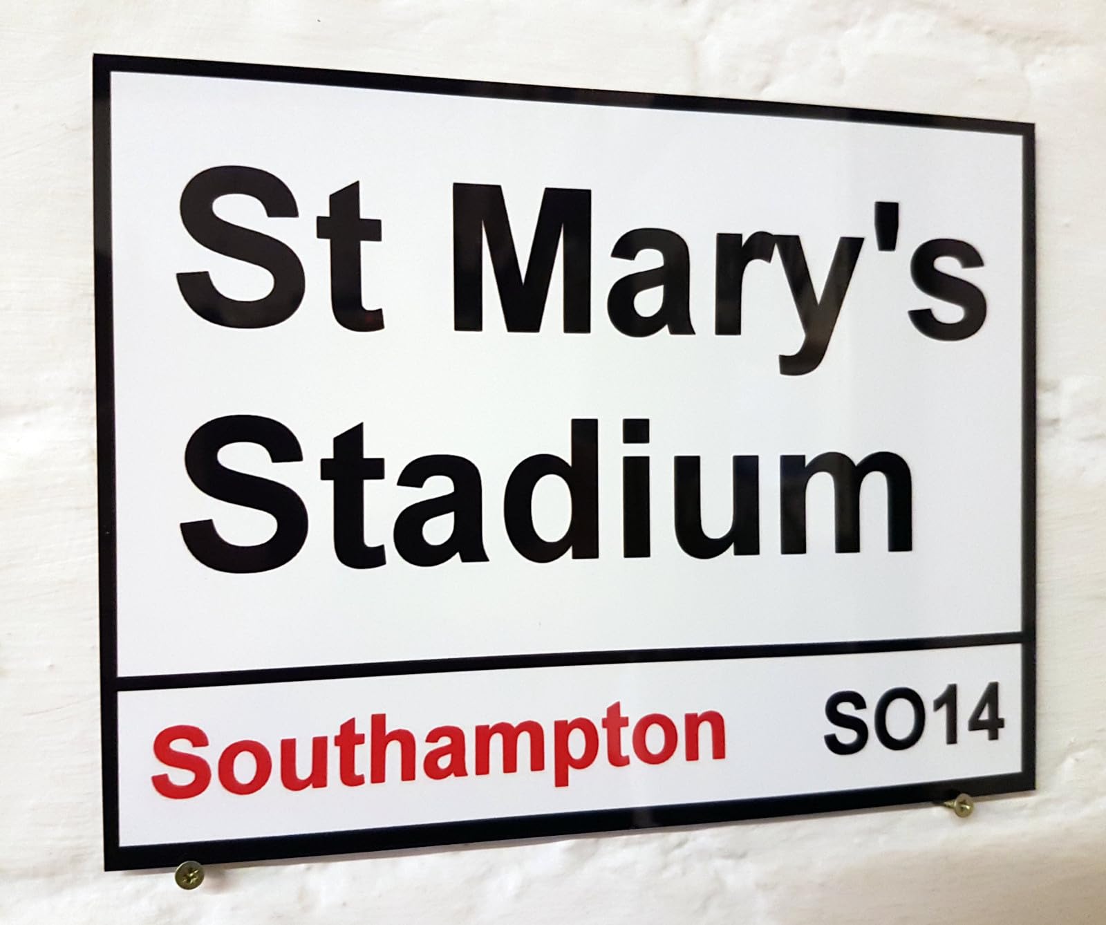Yelacecca Tin Sign A30388 Southampton Fc St Mary's Stadium Street Sign Metal Aluminium Football Ground Street Sign 8X12 Inches