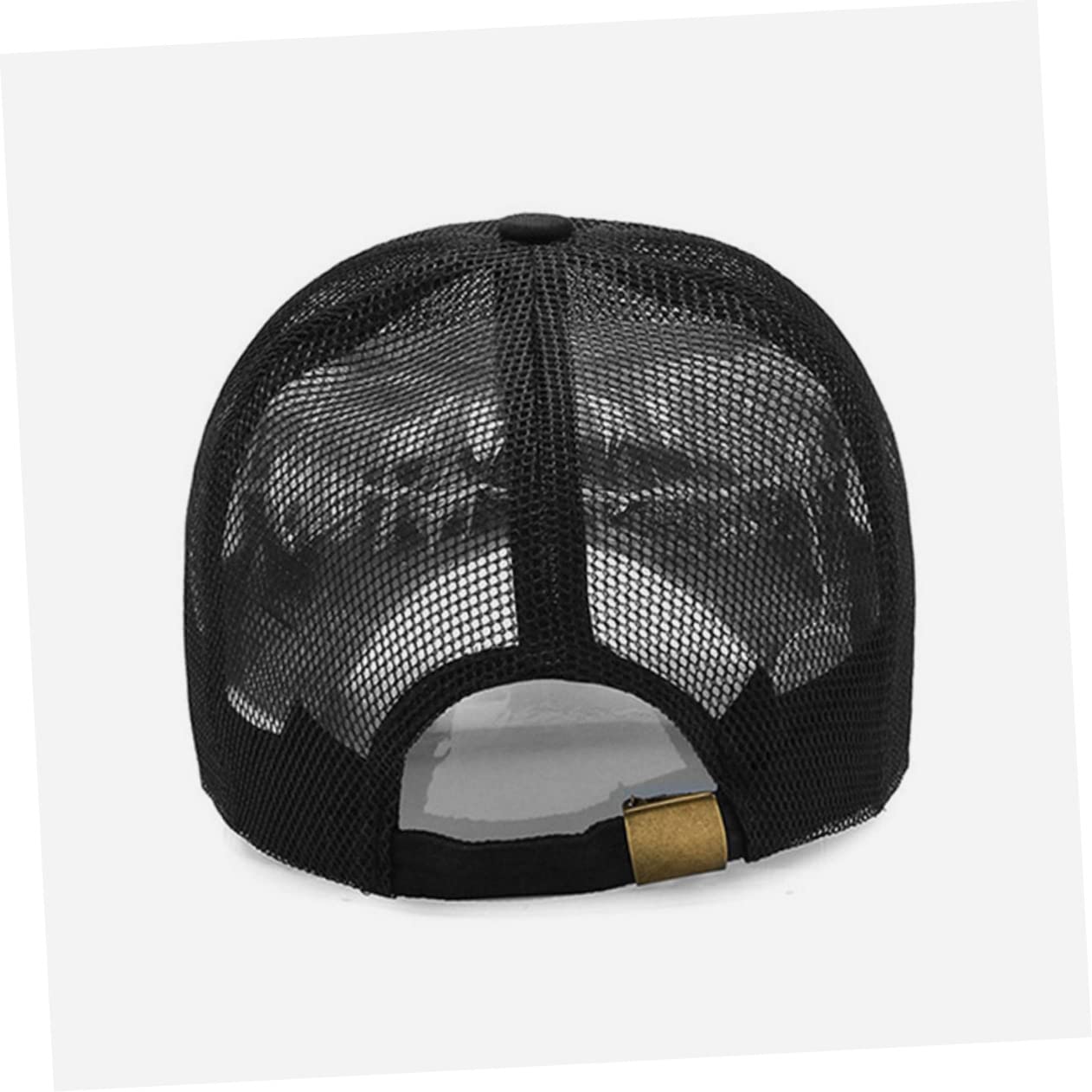 CALLARON Gorra De Malla Transpirable Sombreros para Hombres Gorra De Béisbol De Malla Sombrero De Visera para Hombres Sombrero para Protección Solar para Hombres Poliéster Black