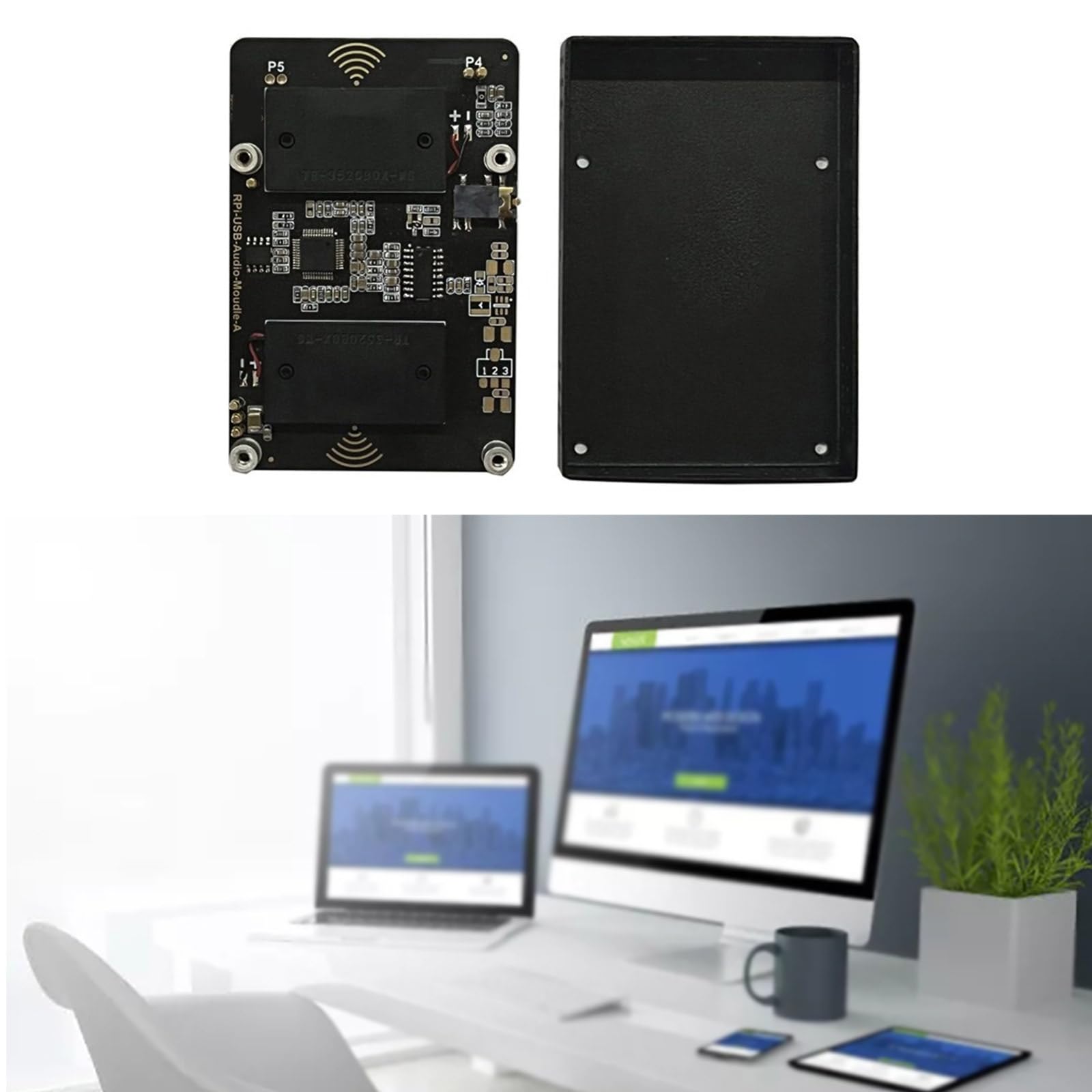 Tarjeta de Sonido USB actualizada para RPi, For PI5 with Shell