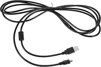 USB to Mini USB Cable, 3 Meter 5 Pin Data Charging Cord | Plastic and Copper Build, Compact Black Design, Repeated Use, Easy to Store and Carry for Devices