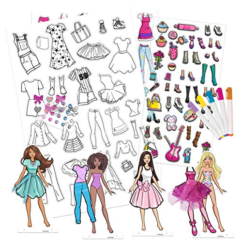 Barbie Fabric Fashion Paper Dolls #TOP1