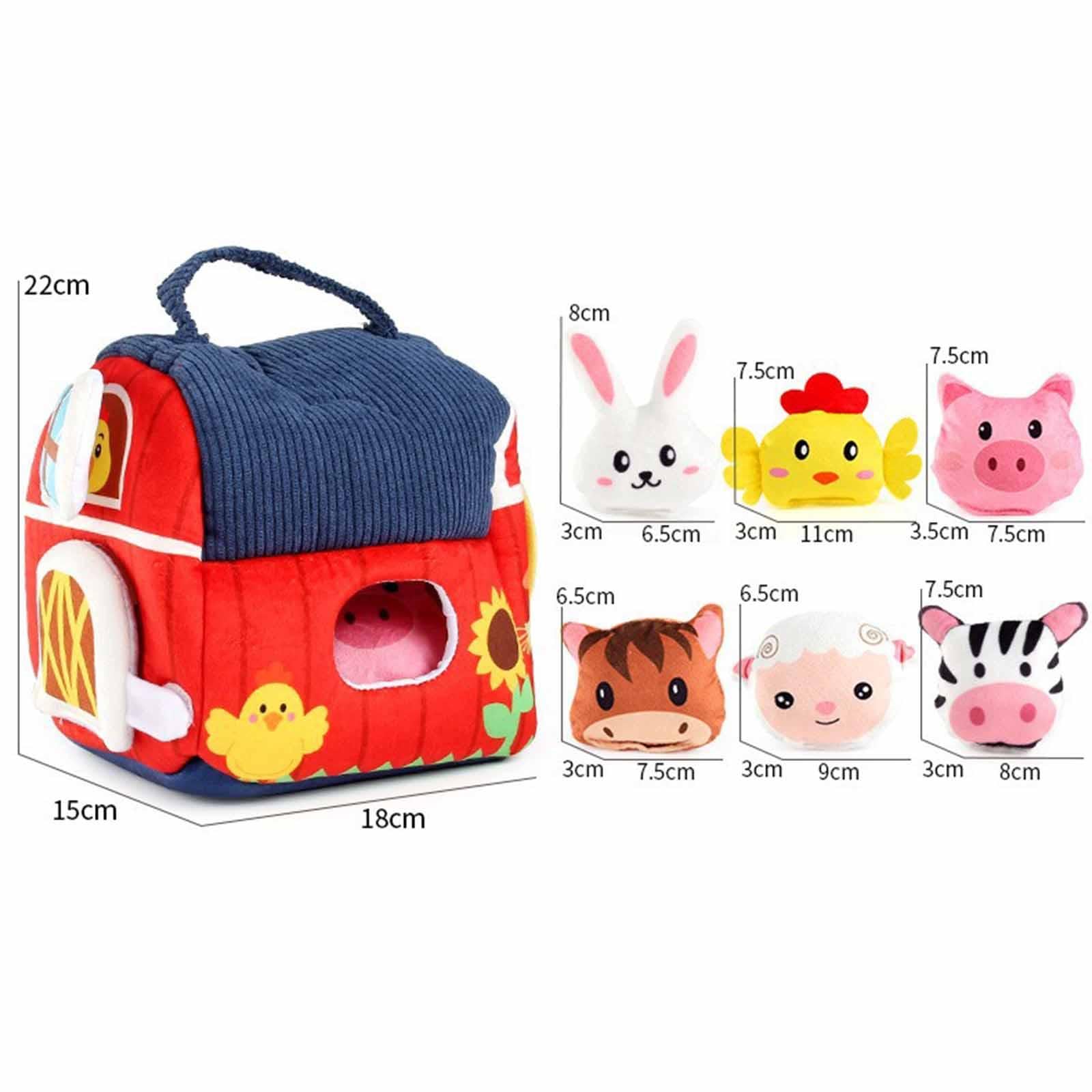 Animali della Fattoria: Giocattoli Educativi per Bambine E Bambini, 18x15x22cm