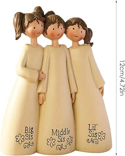 Miniatura 9 de Estatua de ángel de la amistad, figura de mesa de ángel de resina con flores, esculpida pintada a mano, estatua de ángel de la amistad, escultura