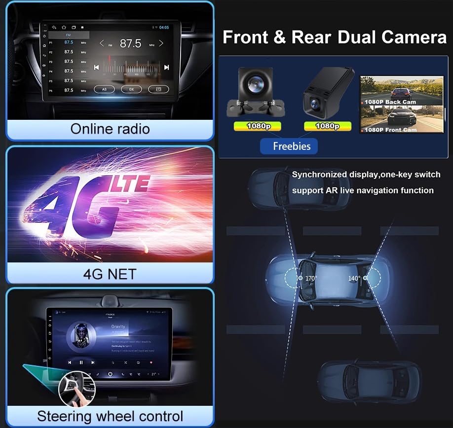 Autoradio Android 13 pour remplacer l'écran d'origine obsolète - 6