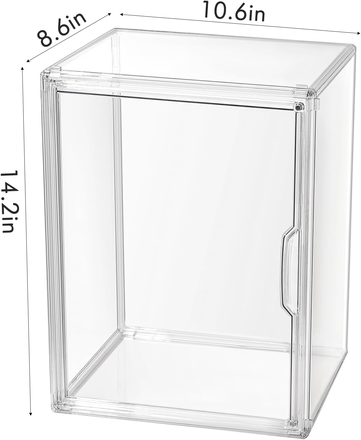 Display Case Compatible with Labubu 15.75 inches Height, Acrylic Clear Display Box Shelf for POP MART Labubu Doll, 1 Pack