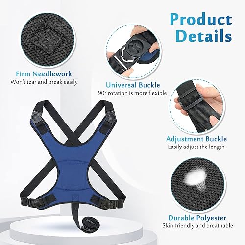 Miniatura 5 de Cinturón de seguridad para silla de ruedas, seguridad para ancianos, arnés de silla de ruedas, cinturón de seguridad para adultos, correas médicas