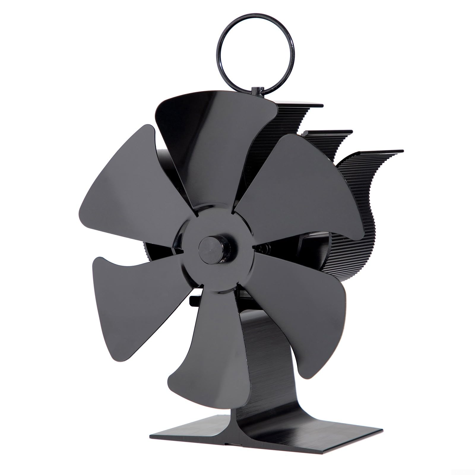 Ventilatore per stufa, ventilatore per camino a 6 pale, senza alimentazione