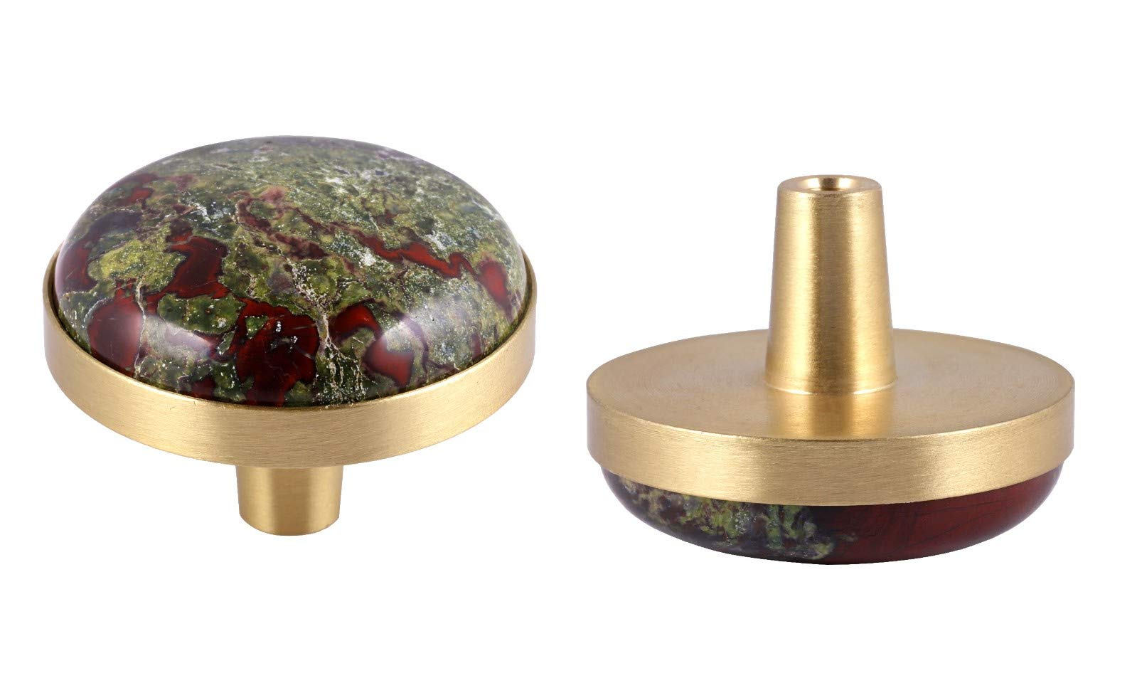 Boutons de tiroir en pierre naturelle Rockcloud lot de 2 poignées cristal pour meuble