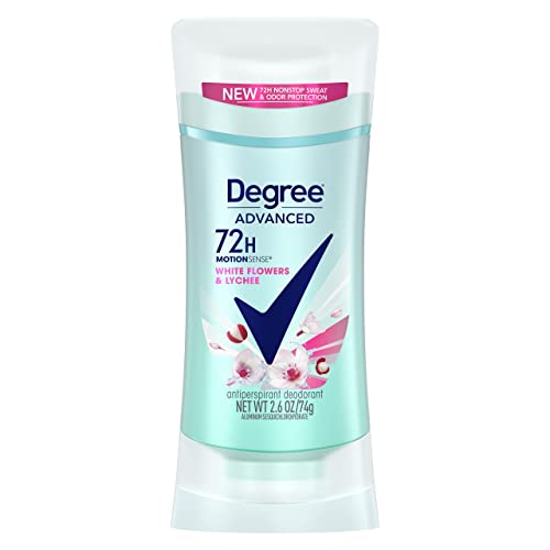 Degree Advanced Protection Antiperspirant Deodorant White Flowers & Lychee for 72-Hour Sweat & Odor Control for Women, w - Detailed View
