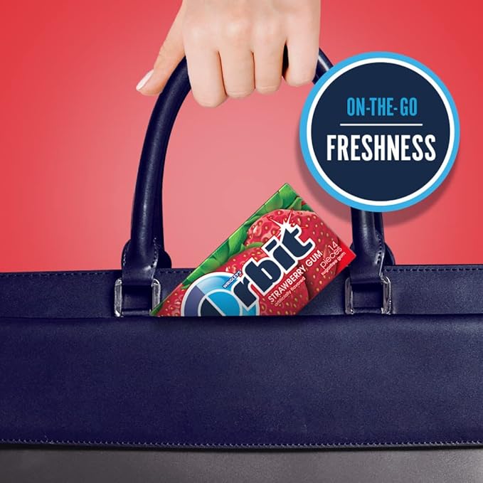 Orbit Chicle Sin Azúcar Sabor Fresa - 24 Packs (336 Piezas) miniatura 7