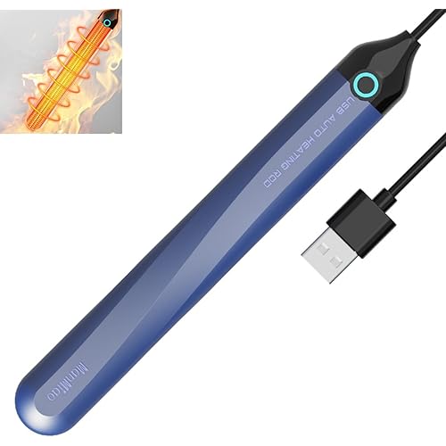 USB Space Heater Pad Stick Automatic Temperature Control 46℃ Heating Uniform Toys Warmer Cable Length 2.3ft (Purple)