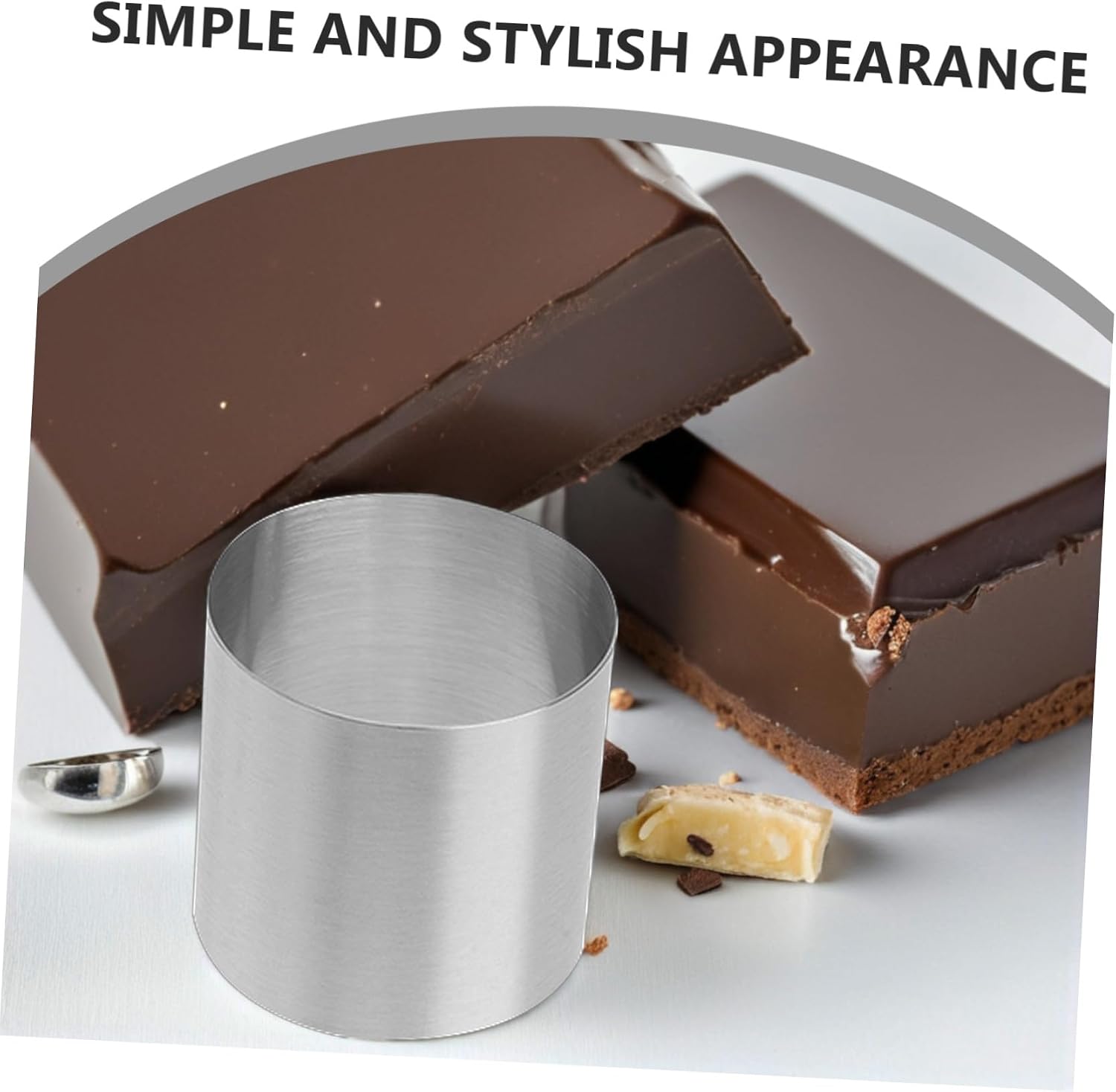 12 Pcs Stainless Steel round Cake Ring Mold 5x5x5cm Small Mousse Baking Tray Set for Home Baking and Biscuit Making