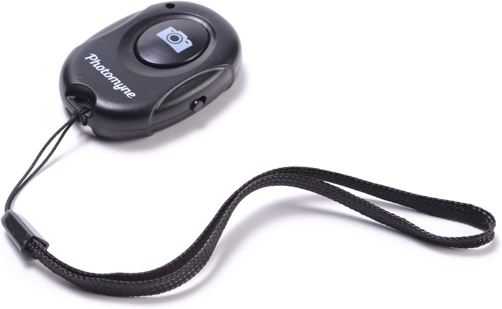 Photomyne Wireless Camera Shutter Clicker | Camera Shutter Remote Control for iPhone & Android Smartphones | Wireless Remote Control Selfie Button - Includes Wrist Strap (1 Pack)