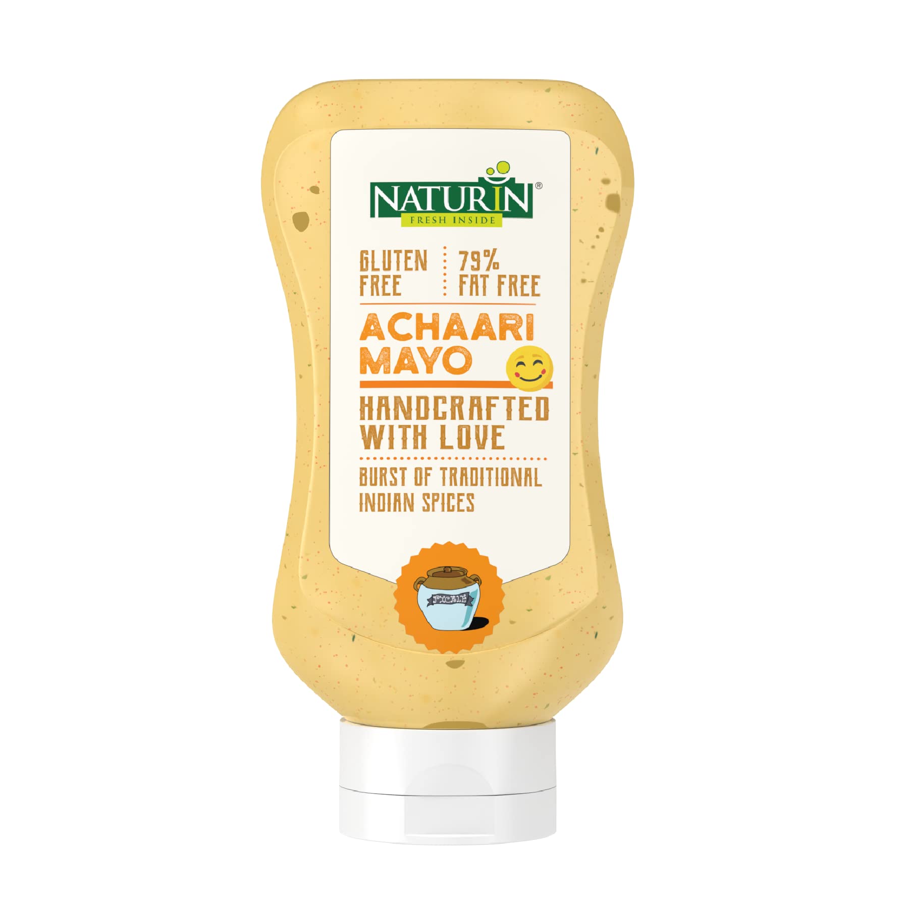 Naturin Achaari Mayo - Homemade Style Real Hot and Spicy Mayonaise - 100% Vegeterian - Bursting Rich Indian Flavoured Dip Sauce (290gm) (B09QMM98XJ) Amazon Price History, Amazon Price Tracker