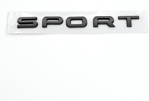 Sonilco Car Sport Logo ABS Letter Emblem Decal Badge Sticker for Rear Trunk Automotive Decoration Compatible with Range Rover Gray