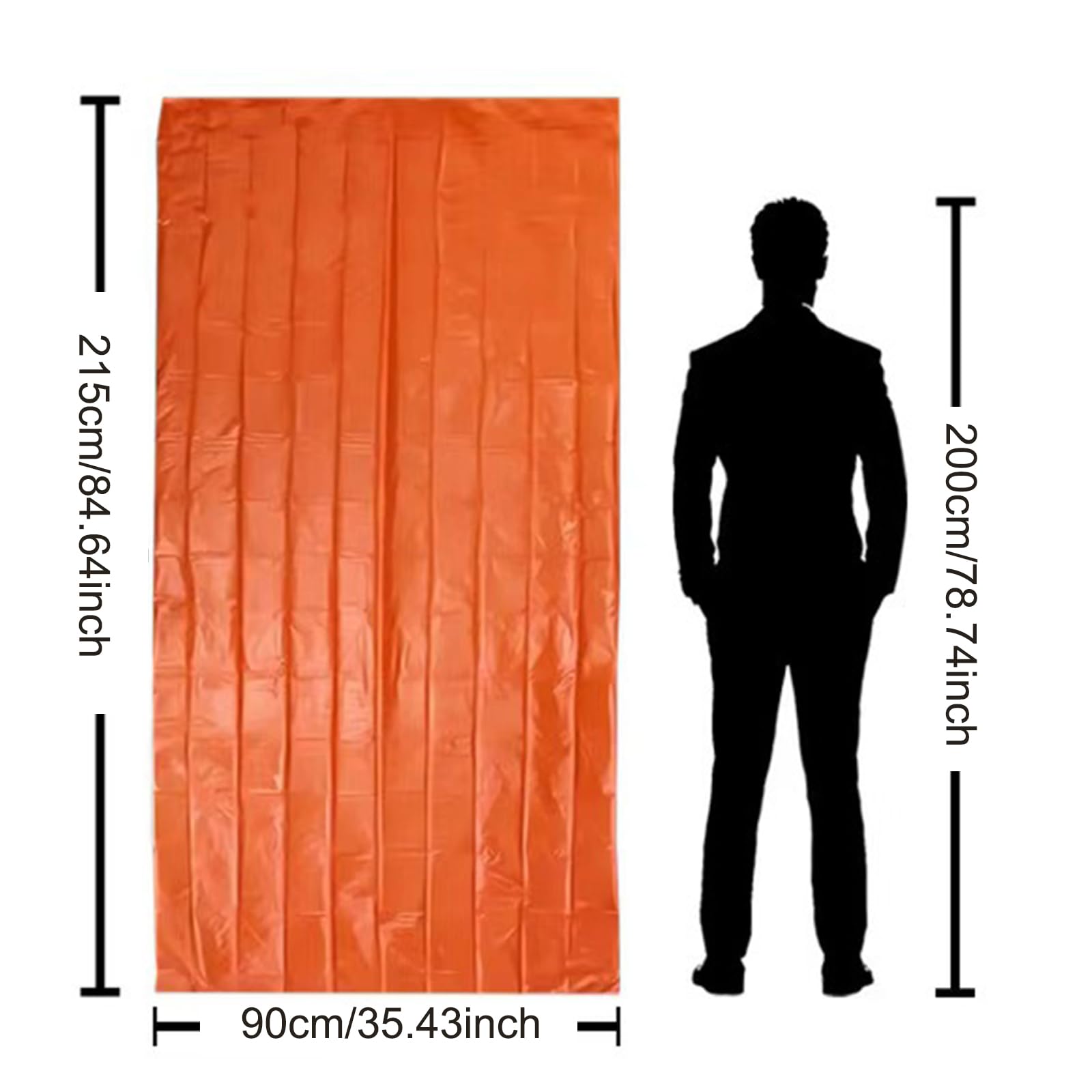 2 Pezzi Bivy Bag, Sacco a Pelo D'Emergenza Impermeabile, Coperta di Sopravvivenza Riutilizzabile, Coperta di Isolamento Termico di Primo Soccorso Ideale per Campeggio, Escursioni e Avventure