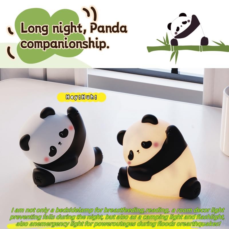 Amazon.com: YR YRHH-PET Kungfu Pose Panda Night Light, LED Squishy
