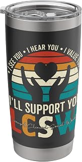 Licensed Clinical Social Worker LCSW Stainless Steel Insulated Tumbler