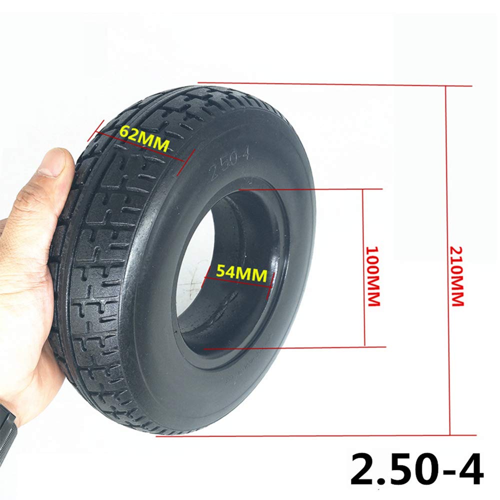 Neumáticos para scooter eléctrico todoterreno, neumáticos antideslizantes resistentes al desgaste de 8 pulgadas 2.50-4, neumáticos neumáticos para triciclo eléctrico/scooter antiguo, los neumáticos só