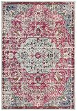 SAFAVIEH Tapis Boho pour Salon, Salle à Manger, Chambre à Coucher   Madison Collection, Tapis à Poil Court, Vert et Turquoise, 91 x 91 cm