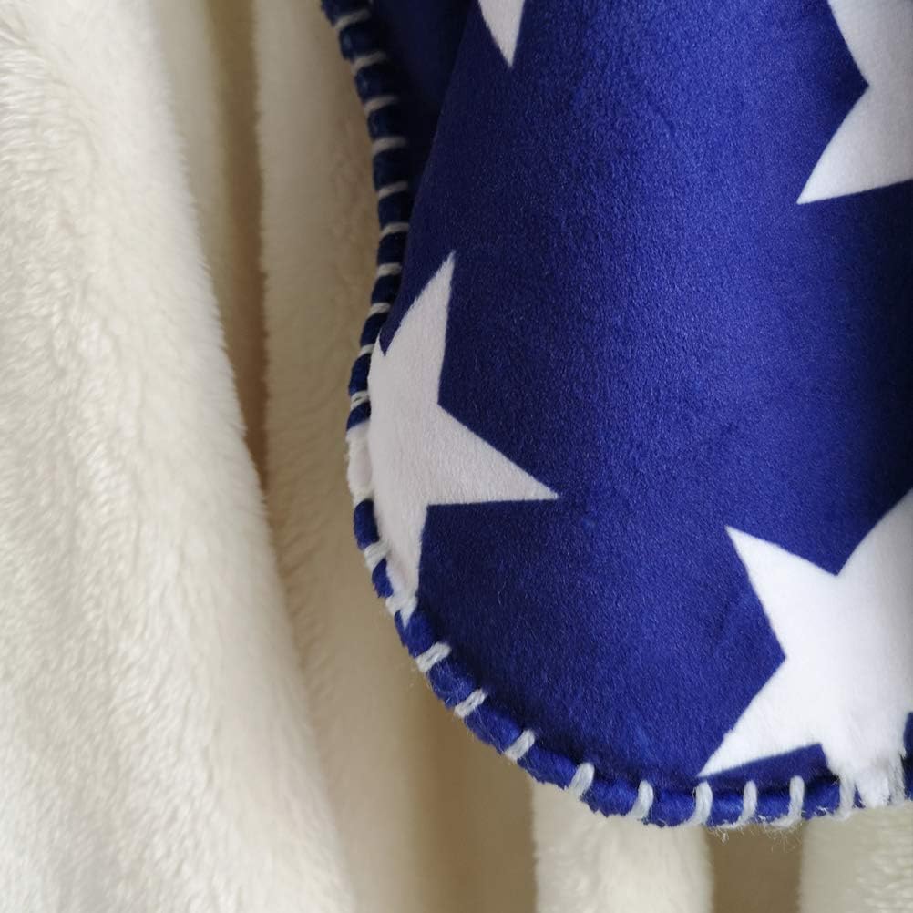 Personalized Baseball Newborn Gift for Baby Custom Blanket with Baby Name, Super Soft Sherpa Blanket, Blue 31x47 Inch