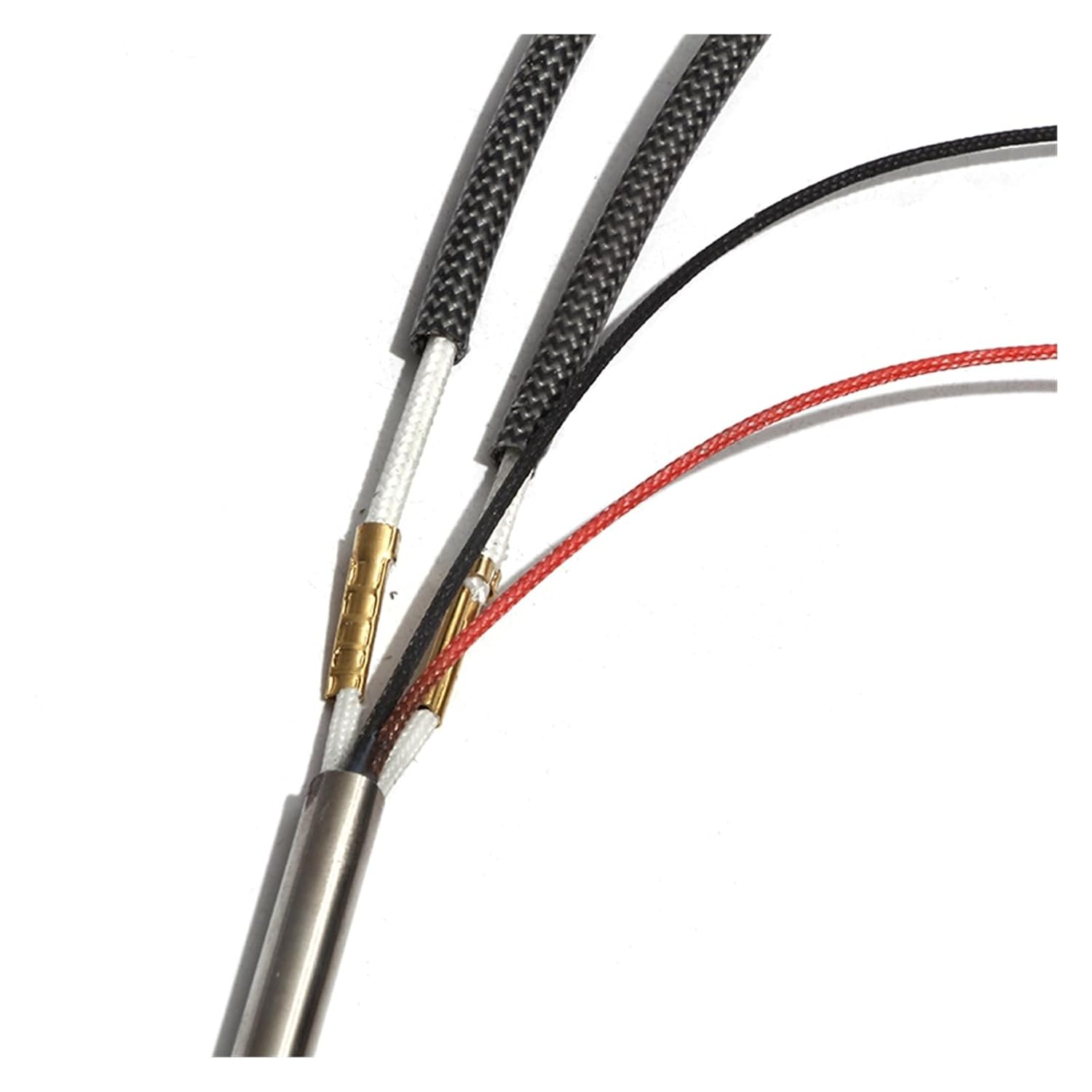 2pcs Heater 6mm x 140-160mm with K Thermocouple - 110V/220V/380V, 260W-300W for Precise Temperature Control(220V,270W 6x145mm)