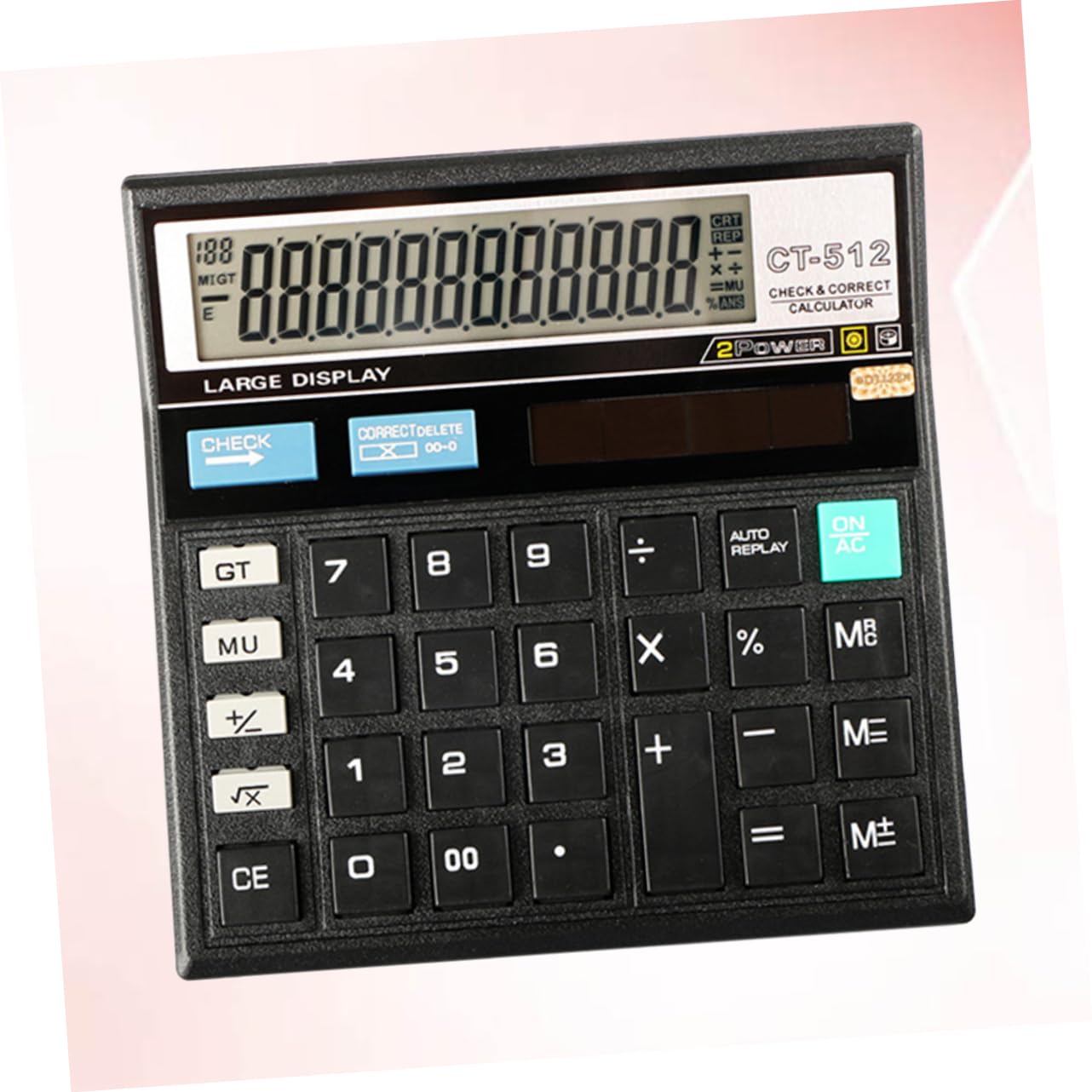 DOITOOL 3piezas Calculadora Financiera De Escritorio Calculadora De Contabilidad Práctica para Oficina y Escuela y Ligera Diseño Sencillo y Funcional Modelo CT