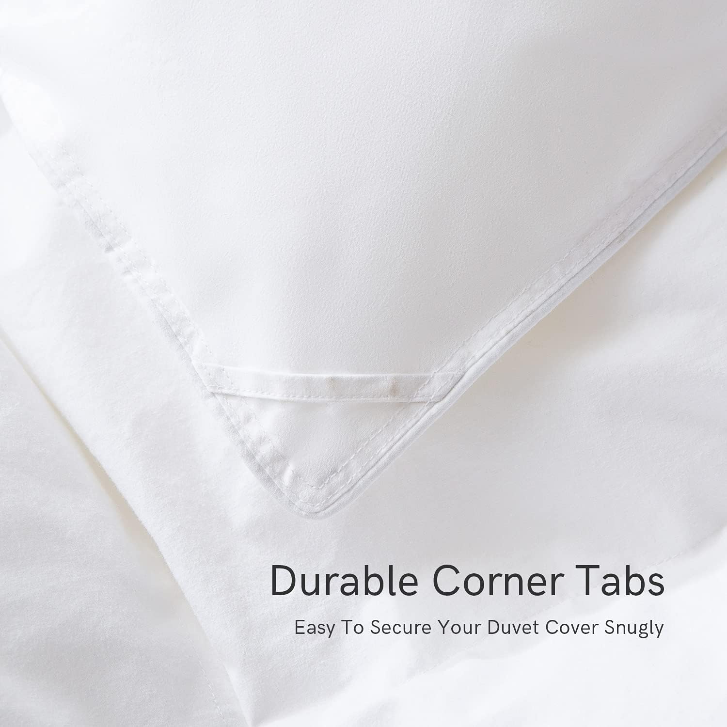 ELEMUSE Lightweight White Down Comforter Twin - Cooling All Season Duvet Insert with Corner Tabs - 100% Egyptian Cotton Down Proof Cover - Medium Warmth & Washable