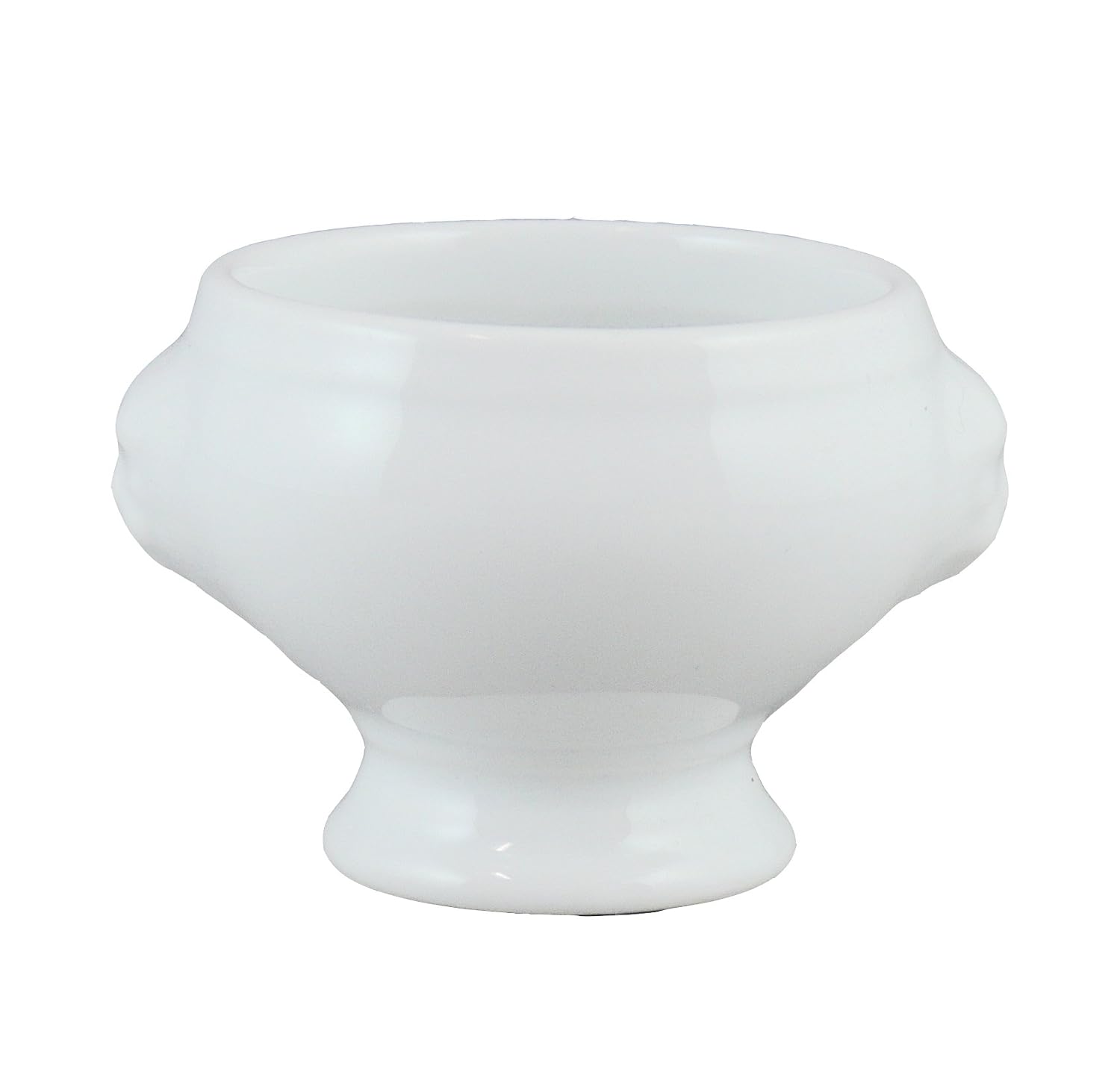 Vertex China ARG-122 Signature Miniature Lion Head Tureen, 2-1/8" x 1-3/4", 2 oz., Porcelain White (Pack of 48)