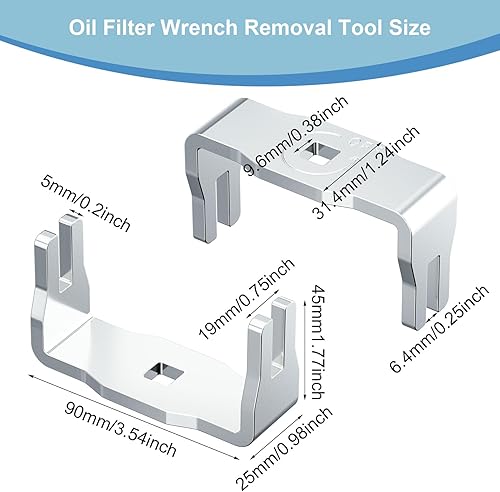 Miniatura 2 de HINZIC Herramienta de extracción de llave de filtro de aceite compatible con Camry Highlander Land Cruiser Rav4 4Runner Tundra Lexus ES300h ES350