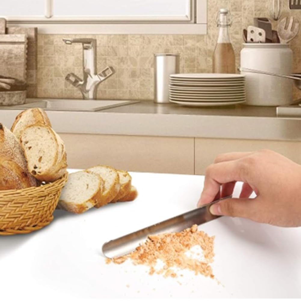 Ramasse-miettes de table, ramasse-miettes en acier, grattoir ramasse-miettes, extracteur de résidus alimentaires, outil de nettoyage de bureau pour serveur A