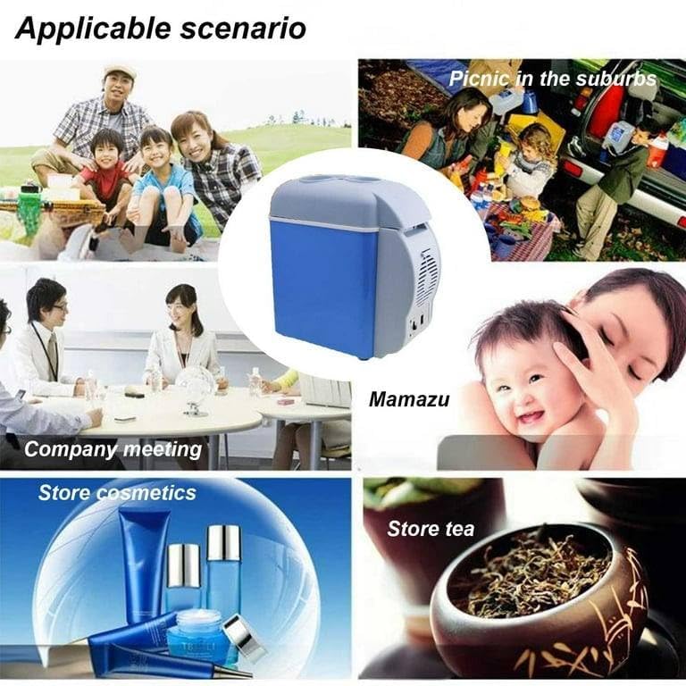 Image of mInI ReFrIgErAtOr cOmPaCt aNd pOrTaBlE WiTh 7.5 lItEr cApAcItY FoOd gRaDe lOw nOiSe aNd tHiCkEnEd iNnEr lInEr sUiTaBlE FoR CaR UsE