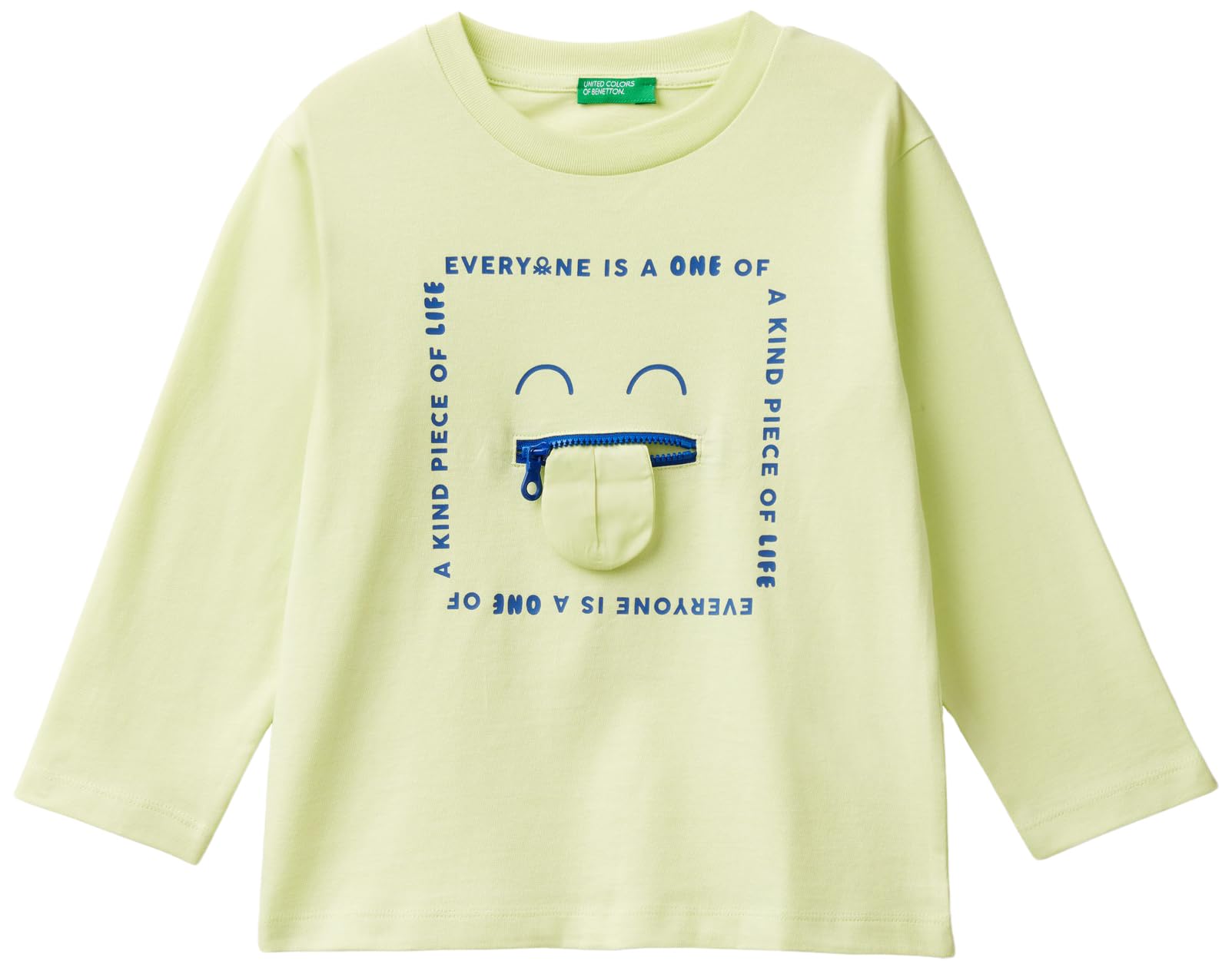 United Colors Of Benetton Men's Verde T-Shirt M/L 3I1xg10fp Short Sleeve T-Shirt,