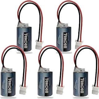 5Pieces 3.6V 1200mAh Battery for Tekcell SB-AA02 1/2AA for LS14250 PLC Battery with Plug