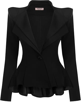 shoulder padded blazer