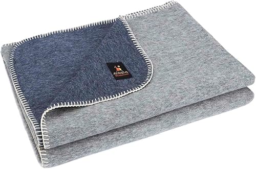 Miniatura 110 de Manta gruesa de lana de alpaca pesada para acampar al aire libre o usar en interiores Mantas suaves de lana de alpaca peruana