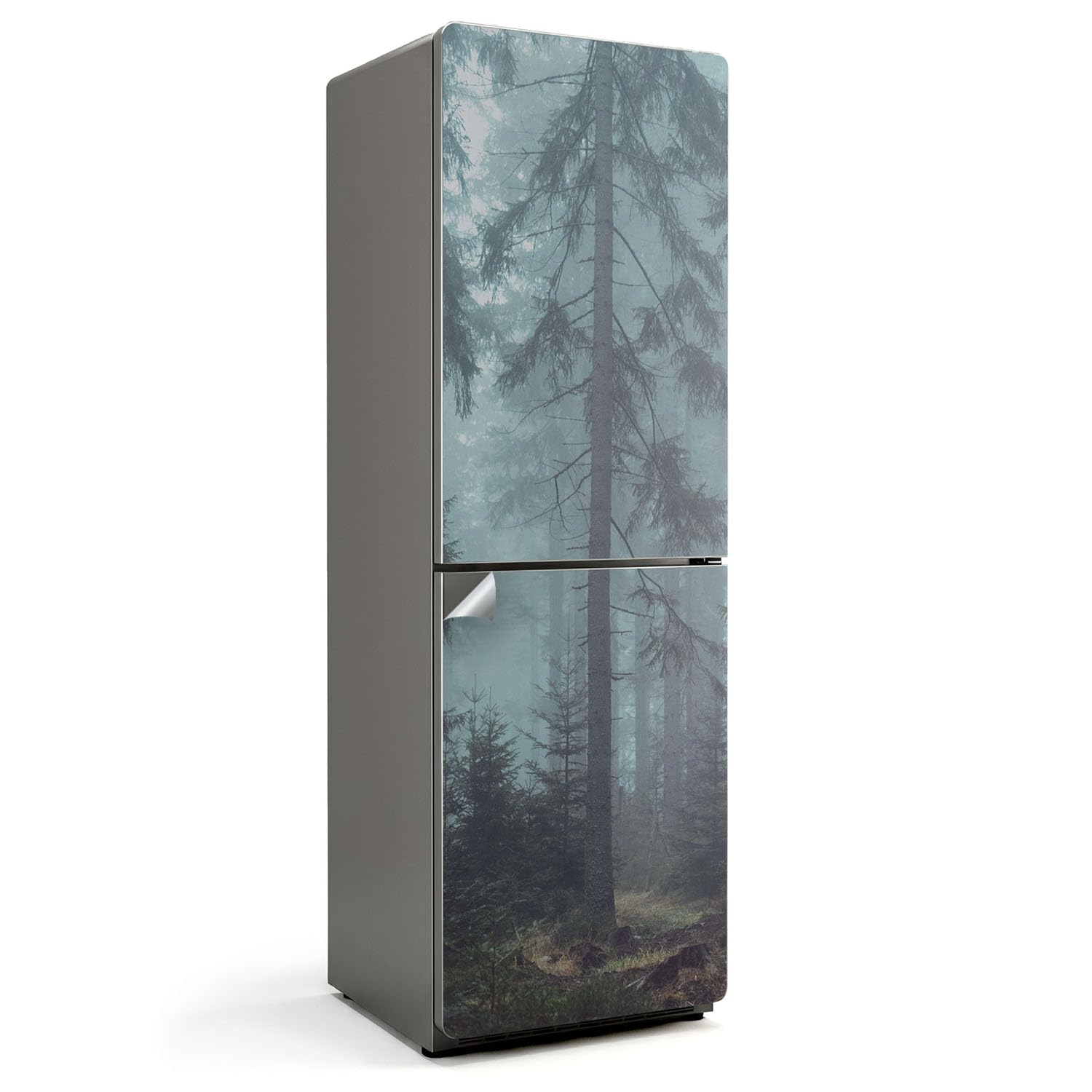 Autocollant frigo 60x190 pour masquer les rayures de cuisine