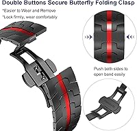 Vista 74 de WINGLE Correas de titanio para Apple Watch Band Ultra 3/2/1 Band Ultra de 1.929 in Series 11 10 1.811 in 1.772 in 1.732 in 1.654 in SE 3/2/1 Series