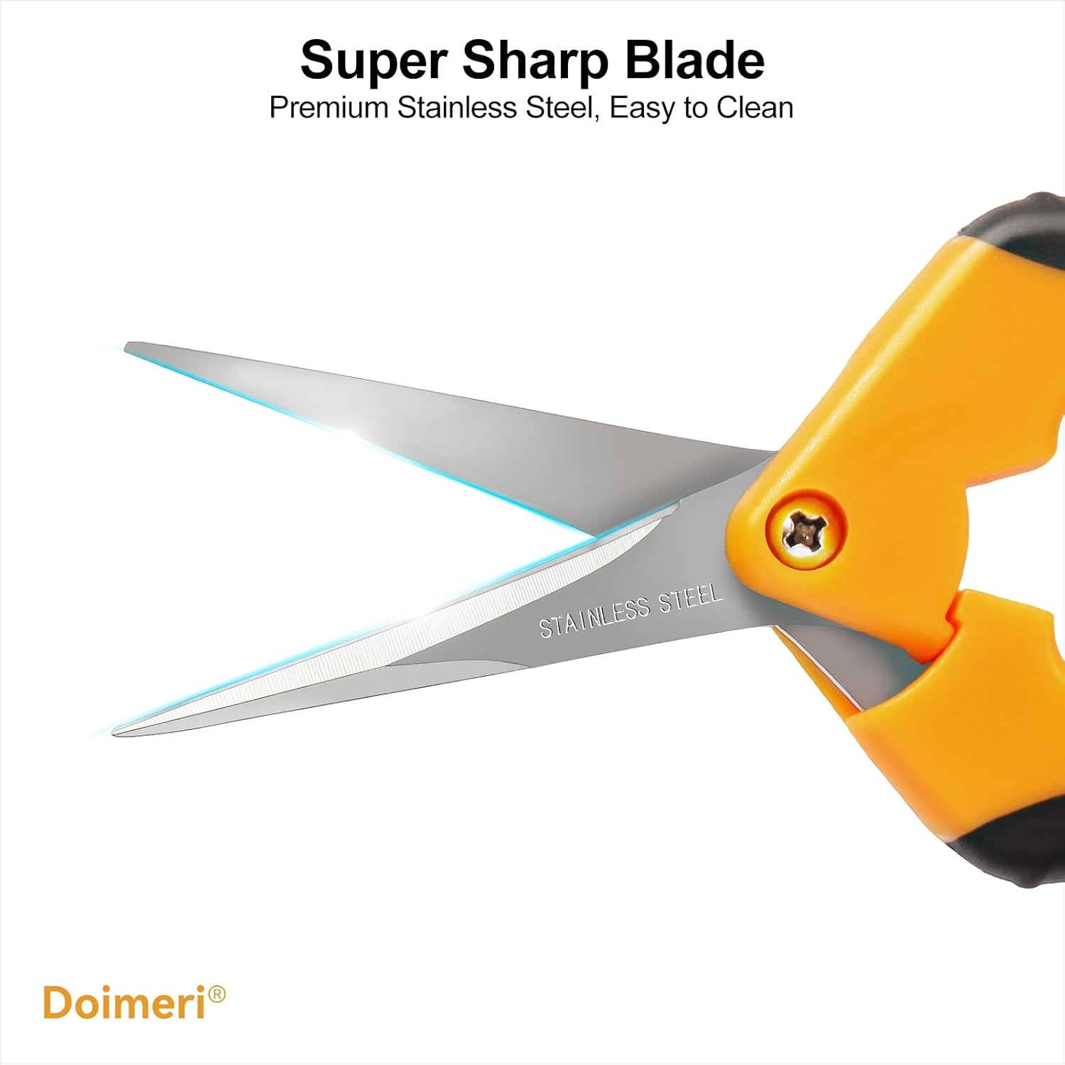Pruning Shears, 6.5” Gardening Scissors with Stainl Steel Blades
